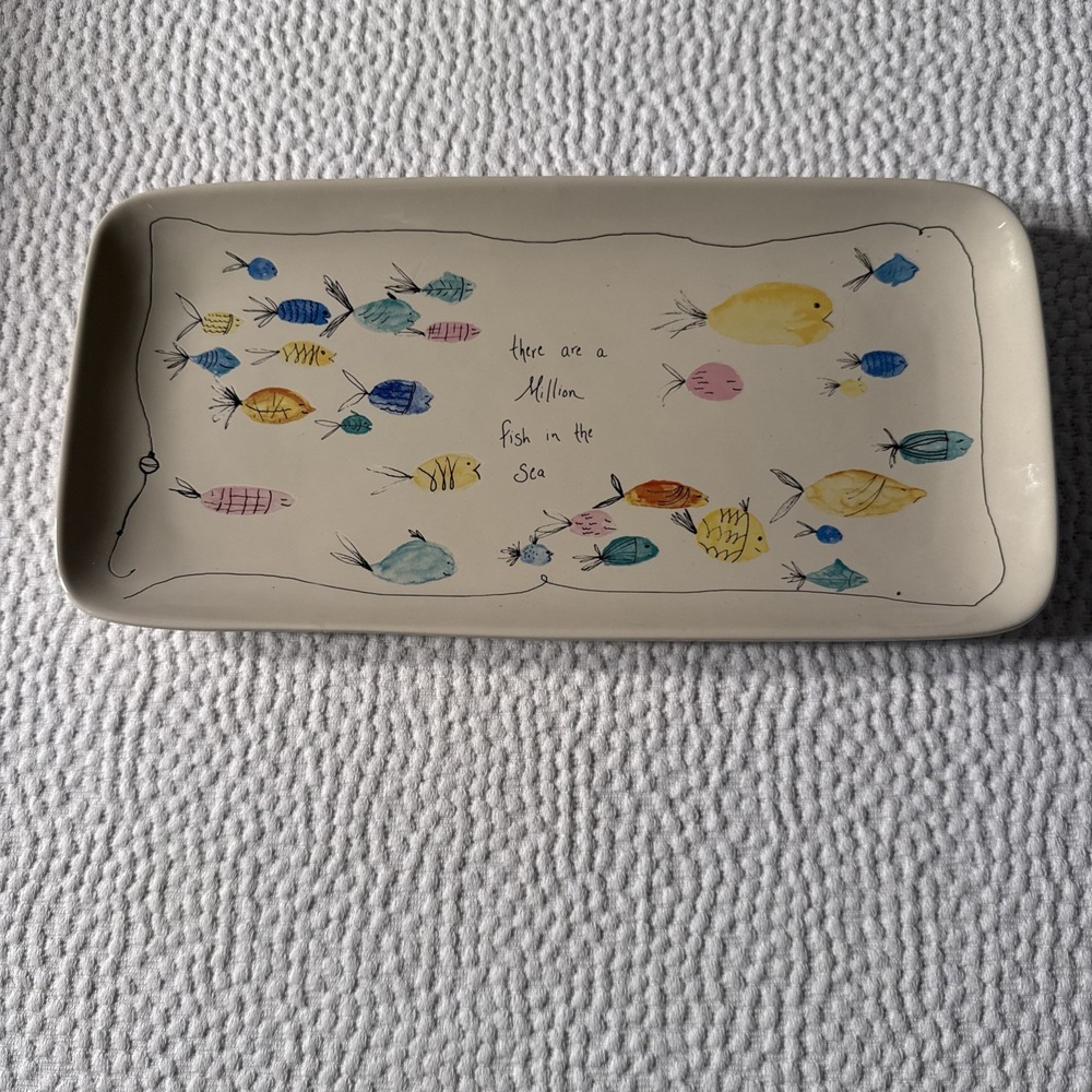 Tawnya Norton "There are Million Fish in the Sea" Ceramic Tray